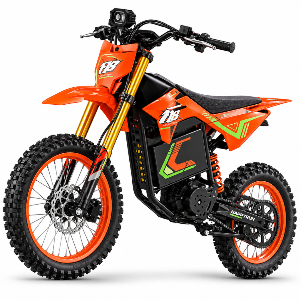 Orange and Black F18 Electric Dirt Bike