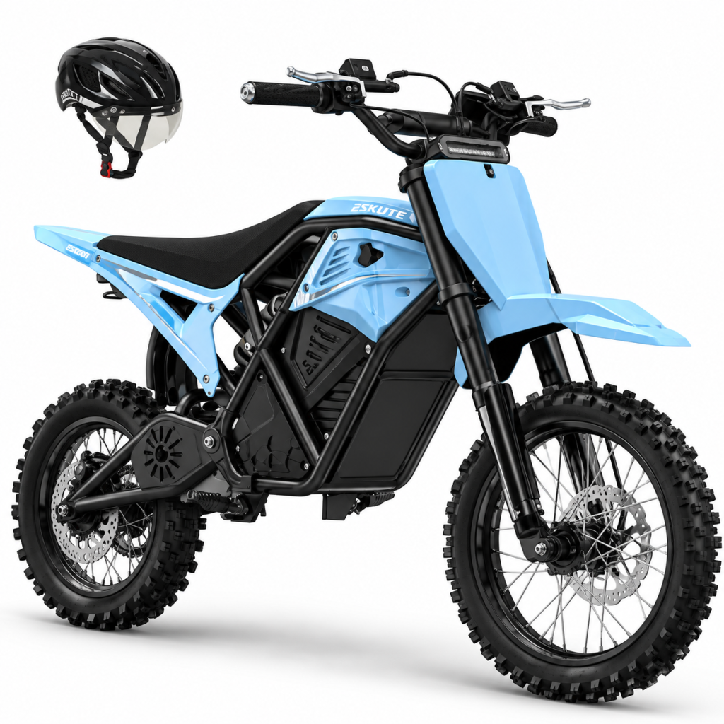Sky Blue ESKUTE Electric Dirt Bike
